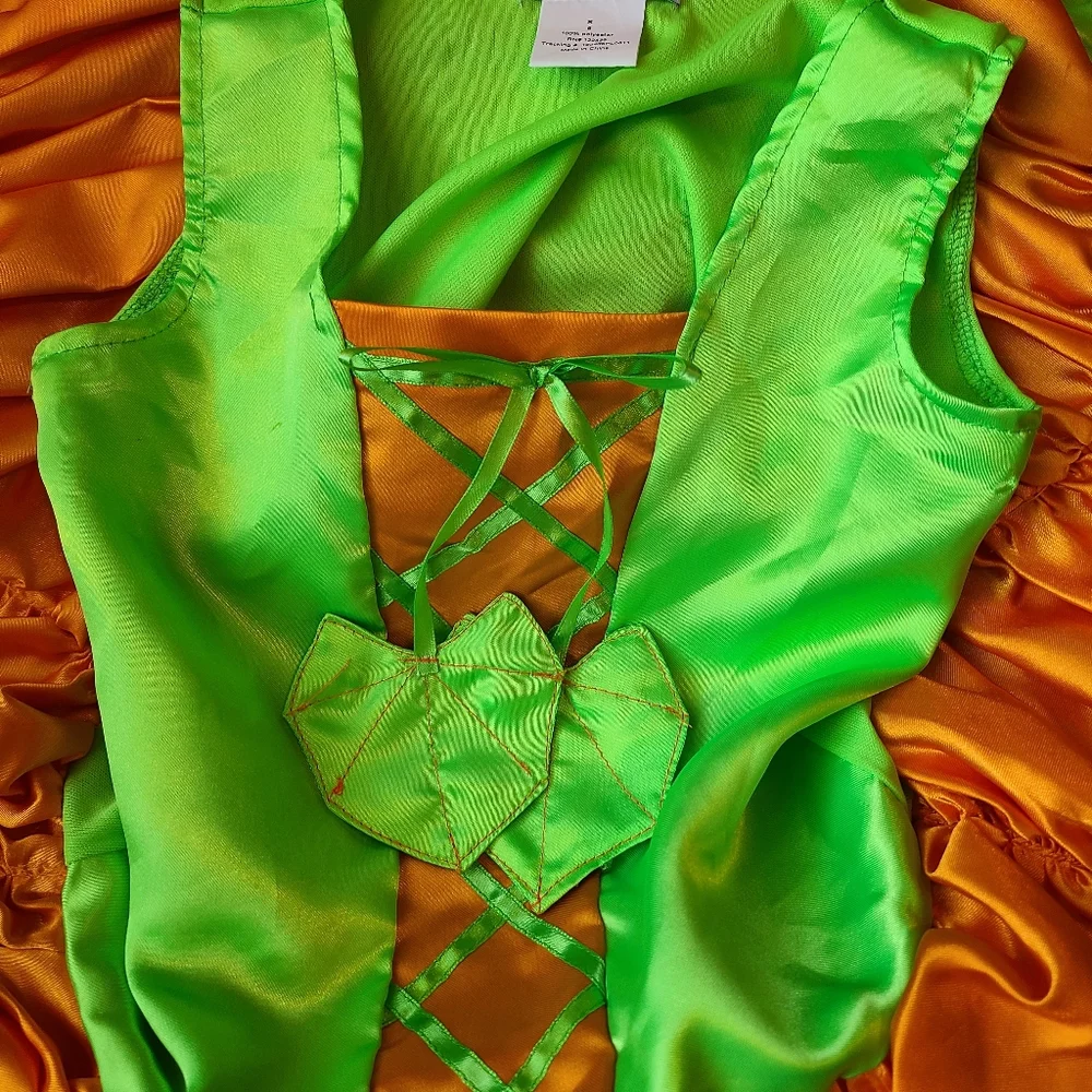 Chasing Fireflies Green and Orange Pumpkin Tutu Dress